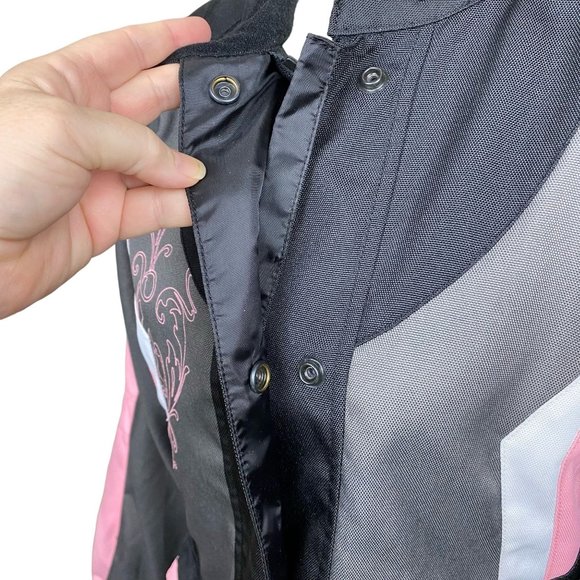 Pure Polaris women's racing jacket, size Medium, pockets, zipper/snaps, lined - Picture 6 of 16